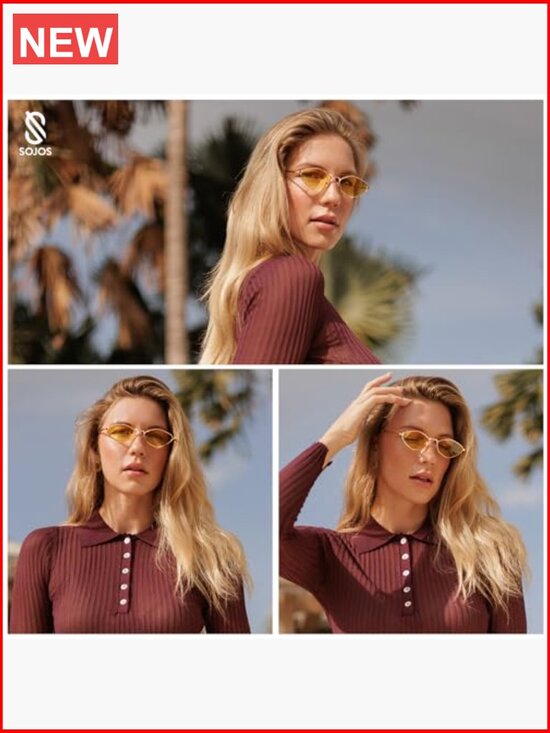Retro Polarized Sunglasses Womens Mens Vintage Narrow Irregular Shades UV400 main image 7